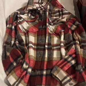 Chic Plaid Button-Up Coat